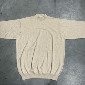 Pronto Uomo Firenze Wool Mock Neck Long Sleeve Sweater Italy Made Mens XLT